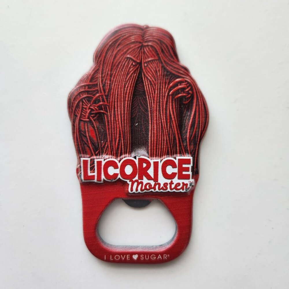 I love Sugar Licorice Monster Novelty Magnetic Bottle Opener